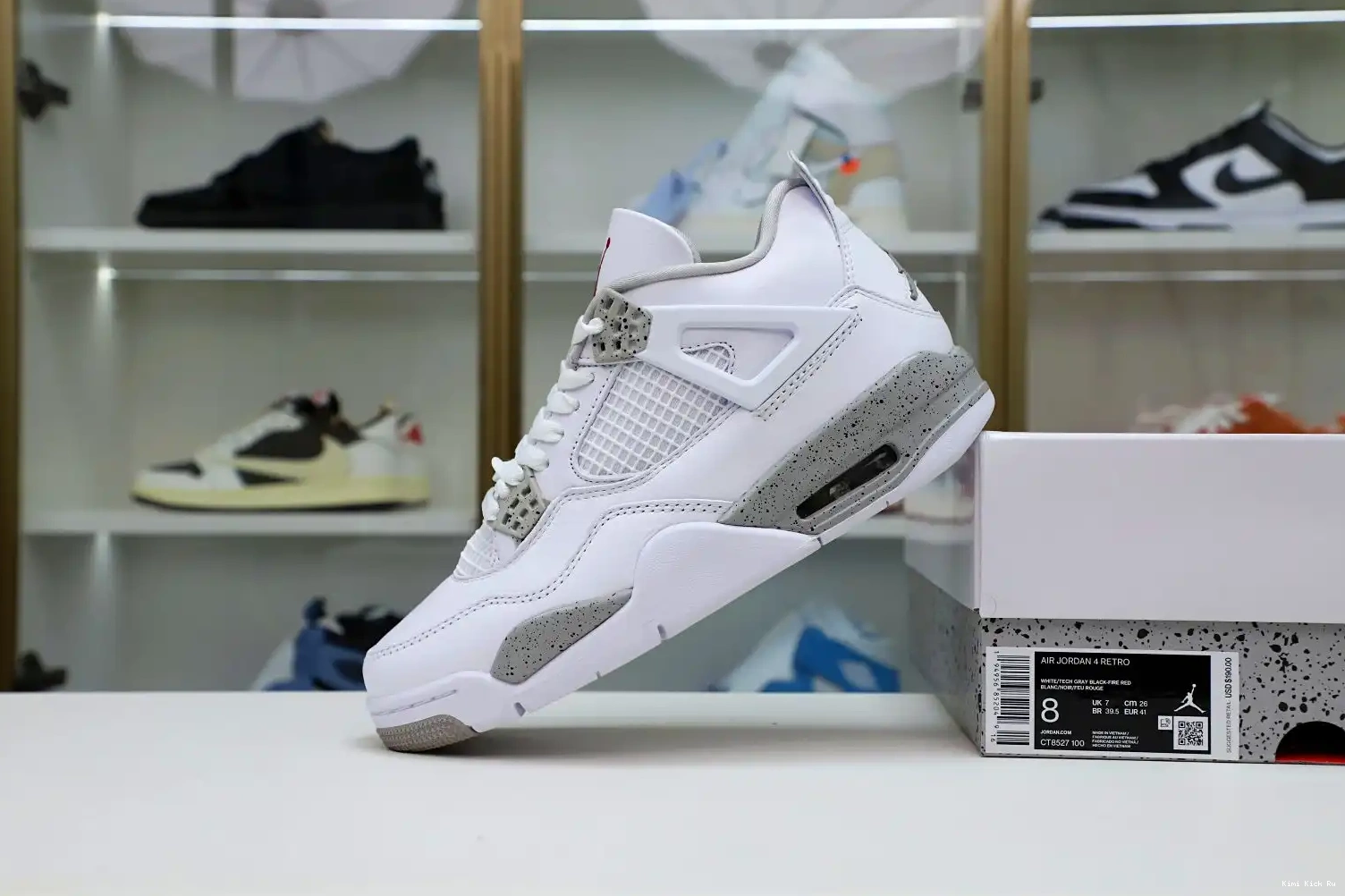 RETRO Kimikick 4 'WHITE OREO' JORDAN AIR 0811